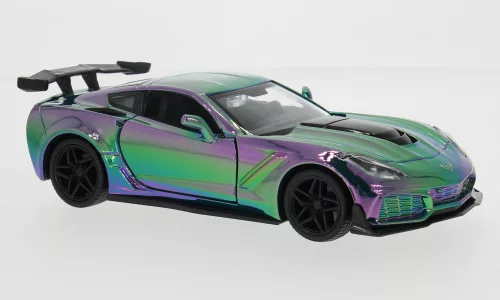 Motor-Max - Chevrolet Corvette ZR1, türkis, 2019, 1:24