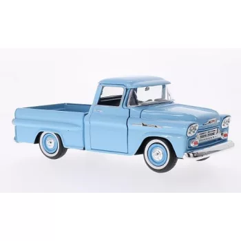   Motor-Max - Chevrolet Apache Fleetside Pick Up, hellblau, 1958, 1:24