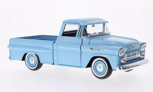 Motor-Max - Chevrolet Apache Fleetside Pick Up, hellblau, 1958, 1:24