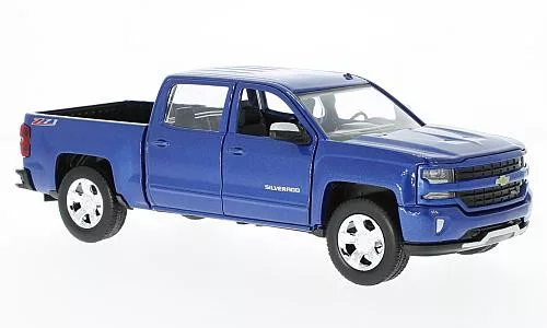 Motor-Max - Chevrolet Silverado 1500 LT - Z71, blau, 2017, 1:24