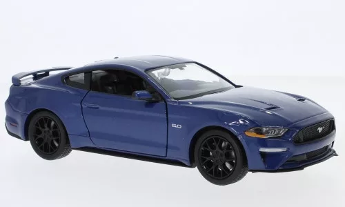 Motor-Max - Ford Mustang GT, blau, 2018, 1:24