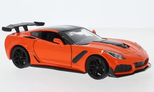 Motor-Max - Chevrolet Corvette ZR1 (C7), orange/schwarz, 2019, 1:24