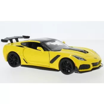Motor-Max - Chevrolet Corvette ZR1, gelb/schwarz, 2019, 1:24