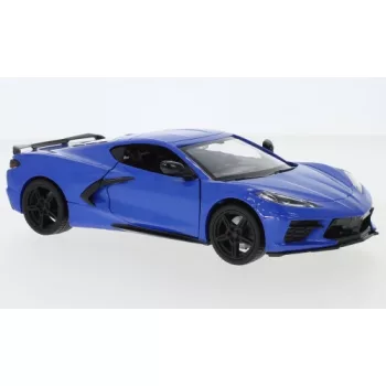 Motor-Max - Chevrolet Corvette C8 Stingray, blau, 2020, 1:24
