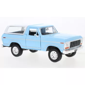 Motor-Max - Ford Bronco Custom, hellblau/weiss, 1978, 1:24