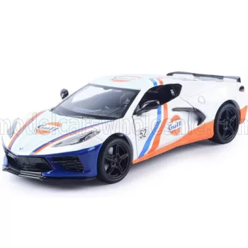   Motor-Max - CHEVROLET CORVETTE C8 N 52 GULF RACING 2020 WHITE BLUE ORANGE
