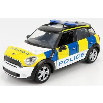   Motor-Max - MINI COOPER S COUNTRYMAN UK POLICE 2011 WHITE BLACK YELLOW BLUE