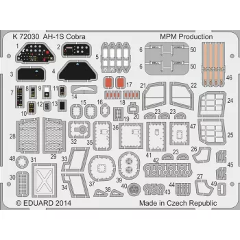 Mpm - AH-1S Cobra Coloured photo-etched parts