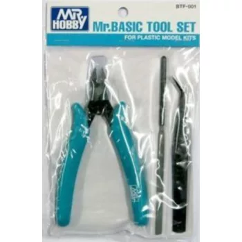   Mr. Hobby - Mr Hobby -Gunze Basic Tool Set(Nipper,Angled Tweezer,File)for Plastic ModelKits