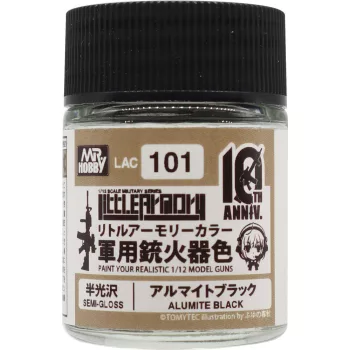   Mr Hobby - Little Armory Color (18ml) 10th Anniv. ALUMITE BLACK