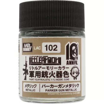  Mr Hobby - Little Armory Color (18ml) 10th Anniv. PARKER GUN METALLIC