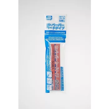   Mr Hobby - Gunze - Mr Hobby -Gunze Mr. Paper Card Type Sand Paper #240 (50 pcs)