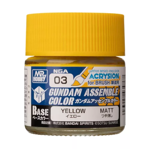 Mr Hobby - Acrysion GUNDAM ASSEMBLE COLOR (Base Color) (10 ml) Yellow