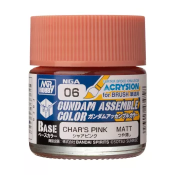   Mr Hobby - Acrysion GUNDAM ASSEMBLE COLOR (Base Color) (10 ml) Char's Pink