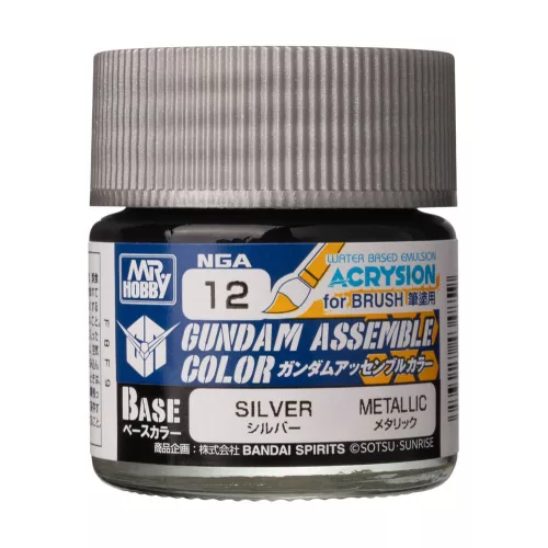 Mr Hobby - Acrysion GUNDAM ASSEMBLE COLOR (Base Color) (10 ml) Silver