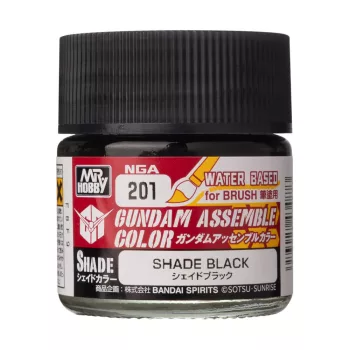   Mr Hobby - Acrysion GUNDAM ASSEMBLE COLOR (Shade Color) (10 ml) Shade Balck