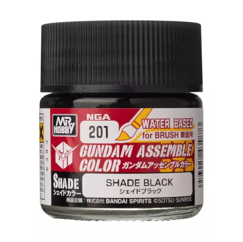 Mr Hobby - Acrysion GUNDAM ASSEMBLE COLOR (Shade Color) (10 ml) Shade Balck
