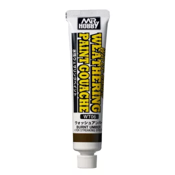   Mr. Hobby - Mr Hobby -Gunze WATER-BASED WEATHERING PAINT GOUACHE BURNT UMBER