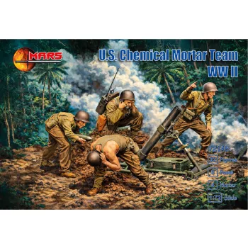 Mars Figures - WWII U.S. Chemical mortar team