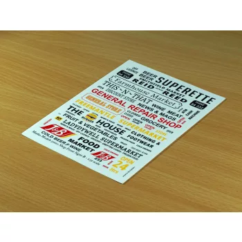 Matho Models - Shop Front Signs B
