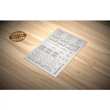 Matho Models - Street Name Signs B - Italian