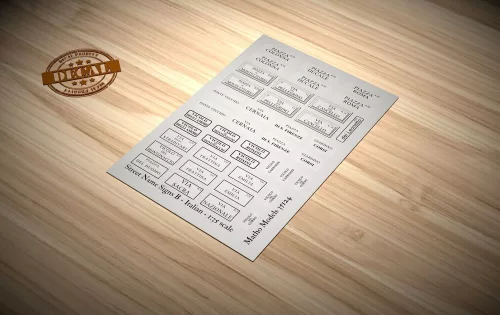 Matho Models - Street Name Signs B - Italian