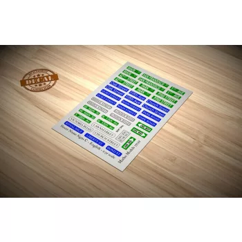 Matho Models - Street Name Signs C - English