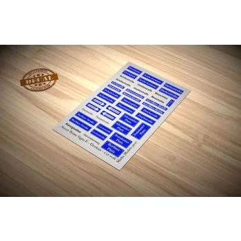 Matho Models - Street Name Signs E - German