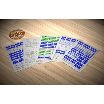 Matho Models - Street Name Signs - BIG SET