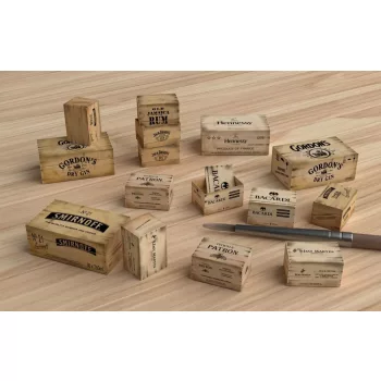 Matho Models - Wooden Crates: liquors