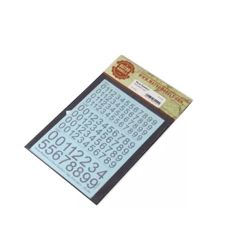 Matho Models - Decal Numbers - large, black, type 1