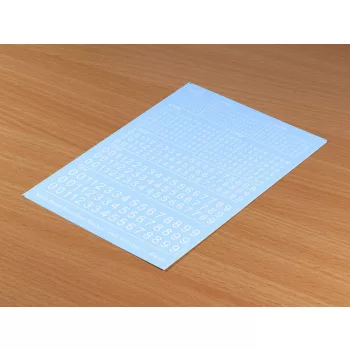 Matho Models - Decal Numbers - small, white, type 1
