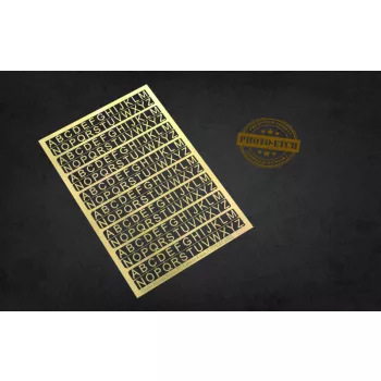 Matho Models - PE Letters: 6 mm (UPPERCASE) - all scales