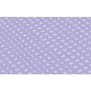   Matho Models - Decal Letters (UPPERCASE) - 1.5mm, white, type 1