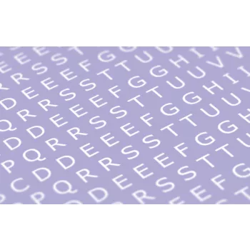   Matho Models - Decal Letters (UPPERCASE) - 3mm, white, type 1