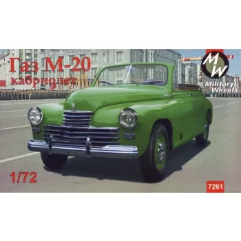 Military Wheels - GAZ-M20 Pobeda cabriolet, Soviet car