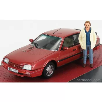   Matrix Scale Models - Citroen Cx Gti Turbo Ii 1986 With Figure Horst S.Duisburg Red