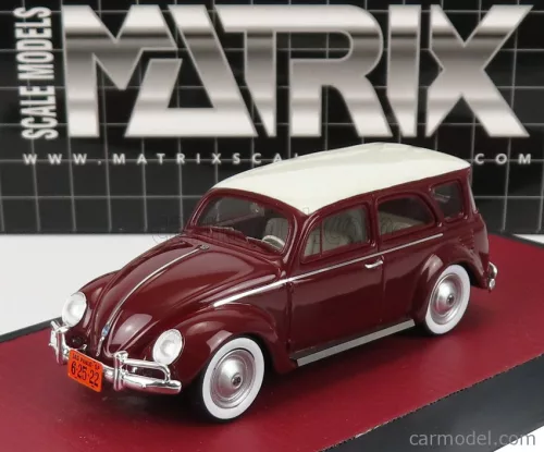 Matrix Scale Models - Volkswagen Fusca Sw Station Wagon Prototype 1962 Brown White