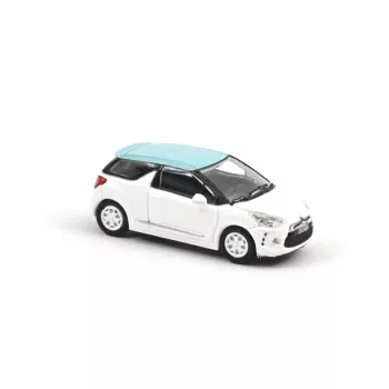   Norev - 1:87 Citroen DS3 2010 Banquise White and Blue Boticelli roof - NOREV