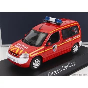  Norev - Citroen Berlingo Pompiers Secours Medical 2004 Red White