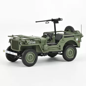   NOREV - JEEP WILLYS CABRIOLET OPEN ARMY D-DAY NORMANDY 1944 MILITARY GREEN