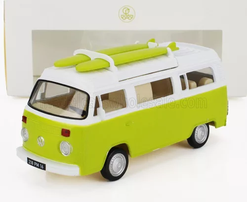 Norev - VOLKSWAGEN T2b CAMPER VAN 1962 LIGHT GREEN WHITE