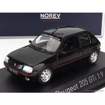 Norev - Peugeot 205 1.9 Gti 1992 - With Pts Decals Black