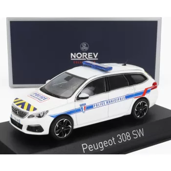   NOREV - PEUGEOT 308 SW STATION WAGON POLICE MUNICIPALE 2018 WHITE