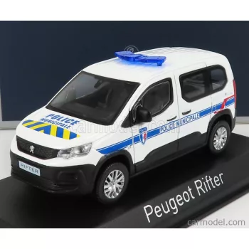   Norev - Peugeot Rifter Police Municipale 2019 White Blue Yellow