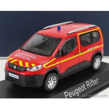   Norev - Peugeot Rifter Pompiers Secours Medical 2019 Red Yellow