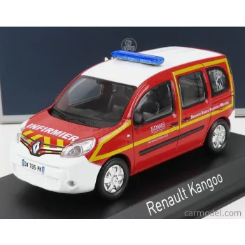   Norev - Renault Kangoo Infirmier Sssm Pompiers 2013 Red White Yellow