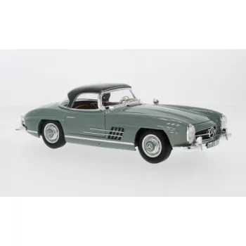   Norev - Mercedes 300 SL (W198 II) Roadster, hellgrün, 1957, 1:18