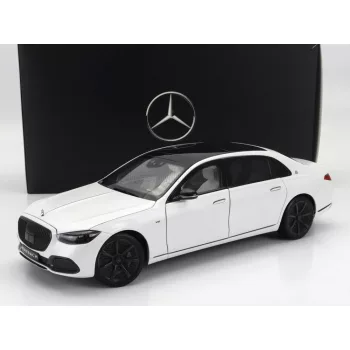   NOREV - MERCEDES BENZ S-CLASS S680 MAYBACH (X223) 4-MATIC NIGHT SERIES 2019 OPALITH WHITE MAGNO BLACK