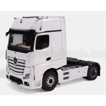   NZG - MERCEDES BENZ ACTROS L 1863 GIGASPACE 4x2 MIRRORCAM TRACTOR TRUCK 2-ASSI 2023 WHITE